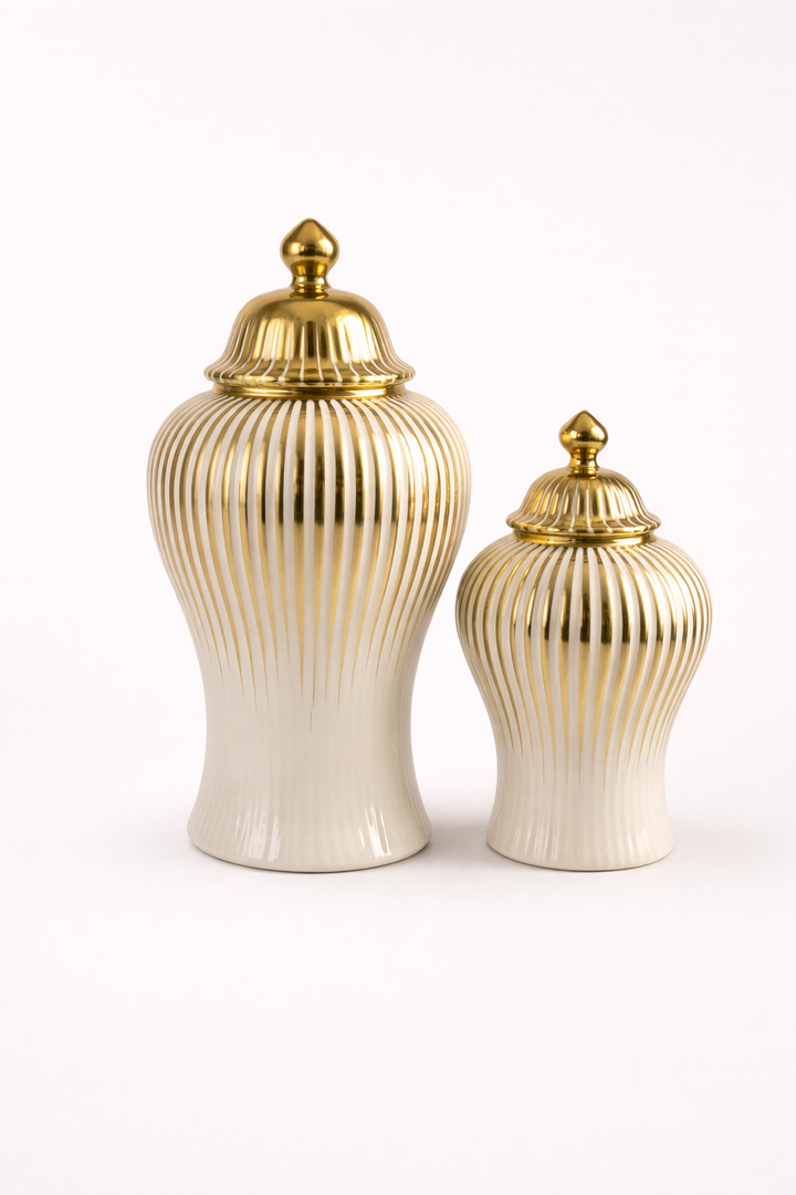 Ivory Regal Vase Set