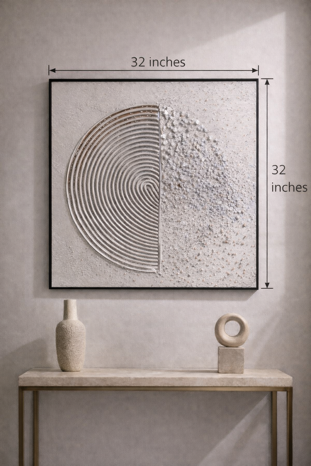 Harmonic Circles Canvas Wall Art