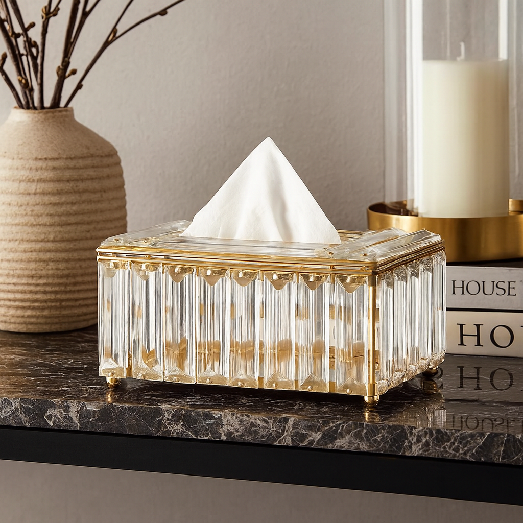 Velora Crystal Tissue Box