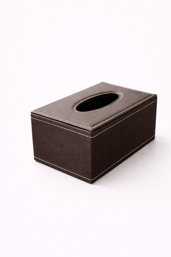 Averra Leather Tissue Holder