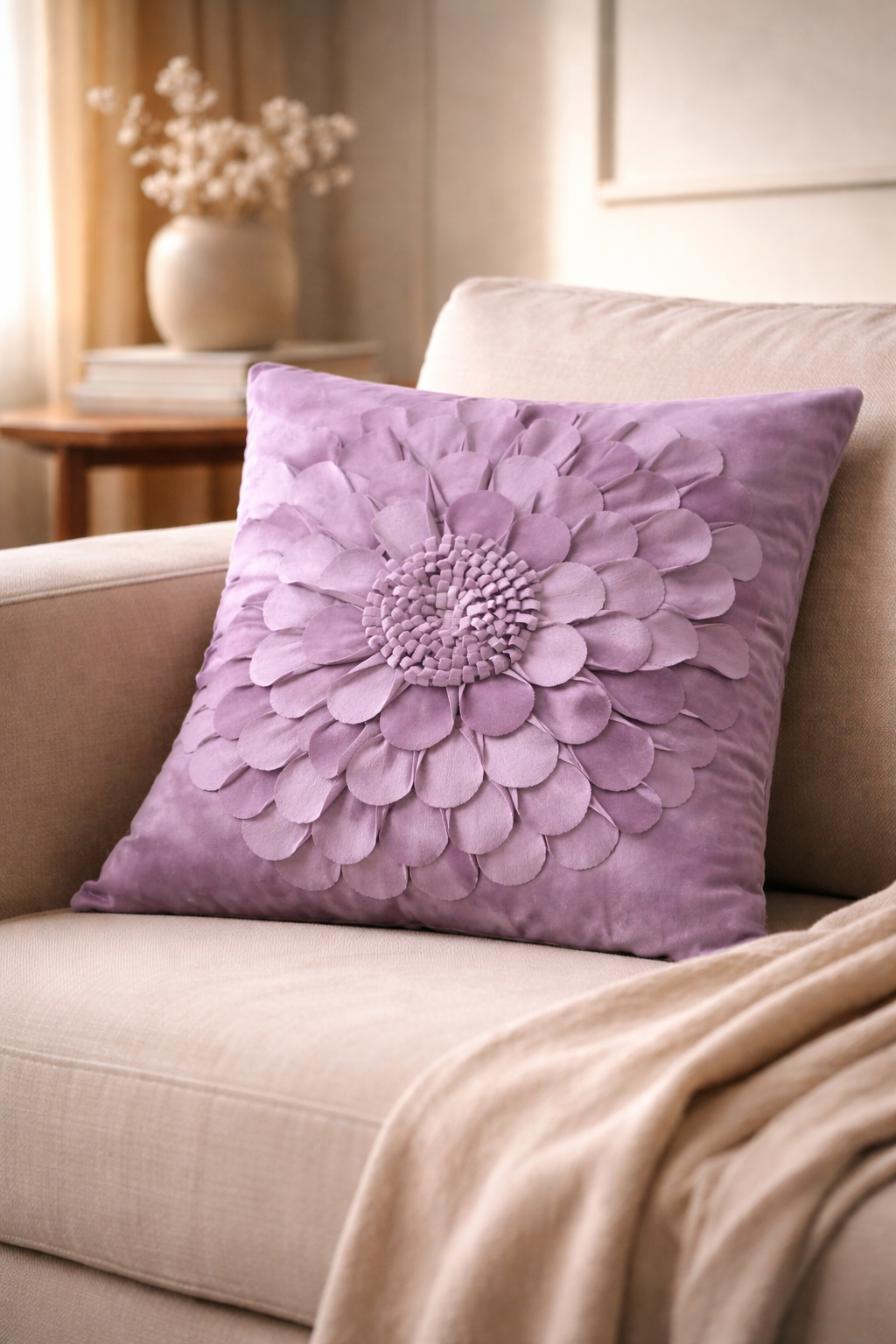 Petalia Bloom Velvet Cushion Cover