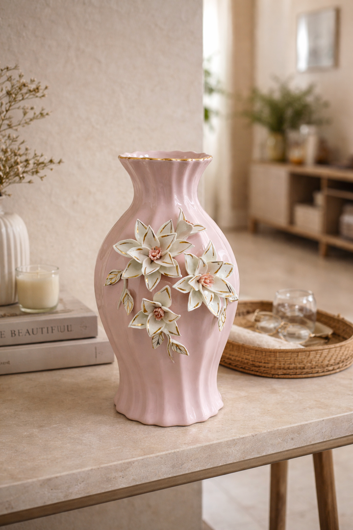 Blossom Reverie Ceramic Vase Set