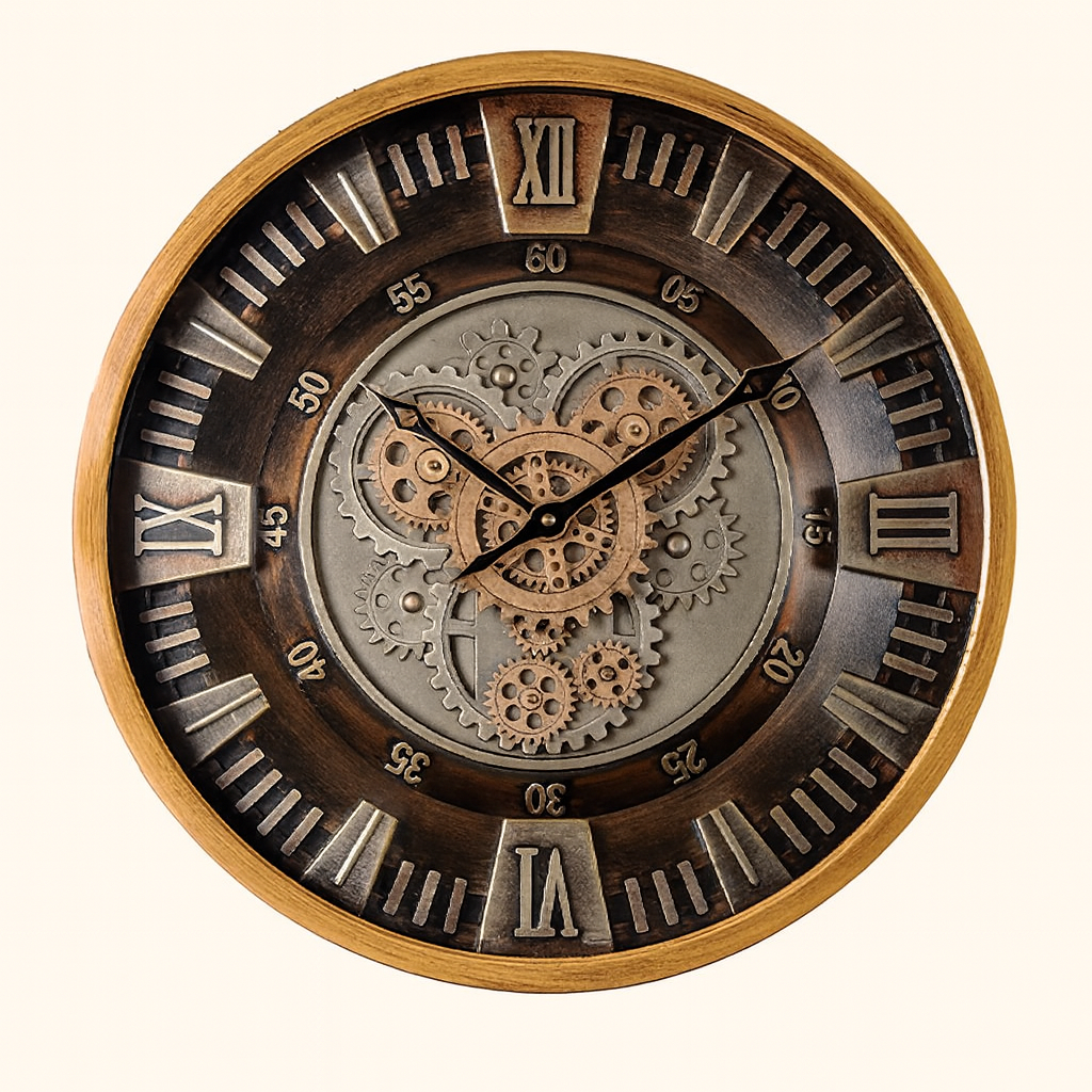 Imperium Gearwork Wall Clock Bronze / Black
