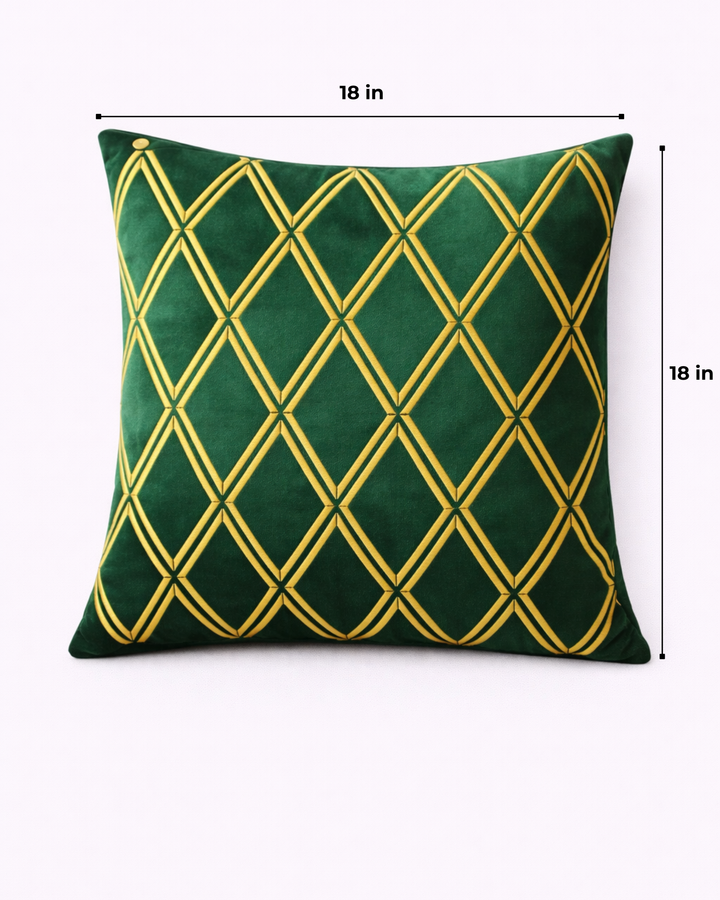 Royale Trellis Velvet Cushion Cover