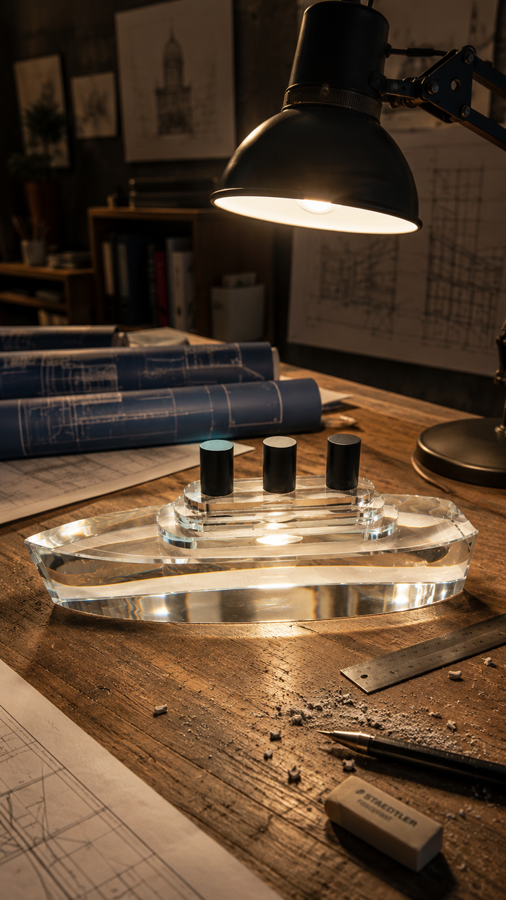 Aqua Lumin Vessel Sculpture