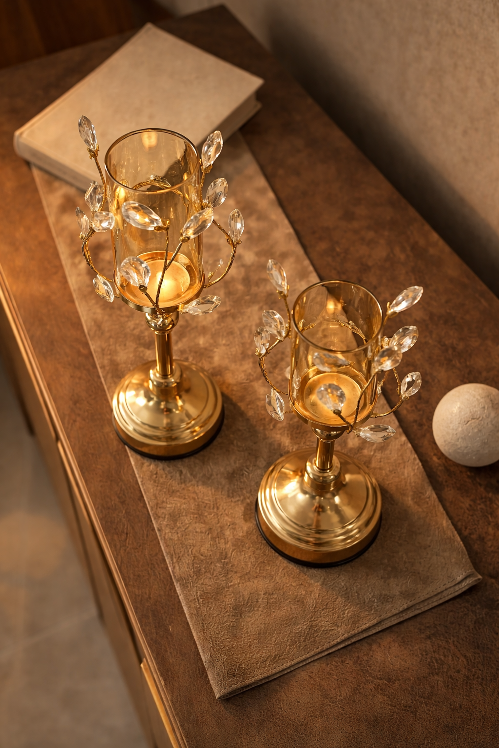Elysian Petal Candle Stand Set