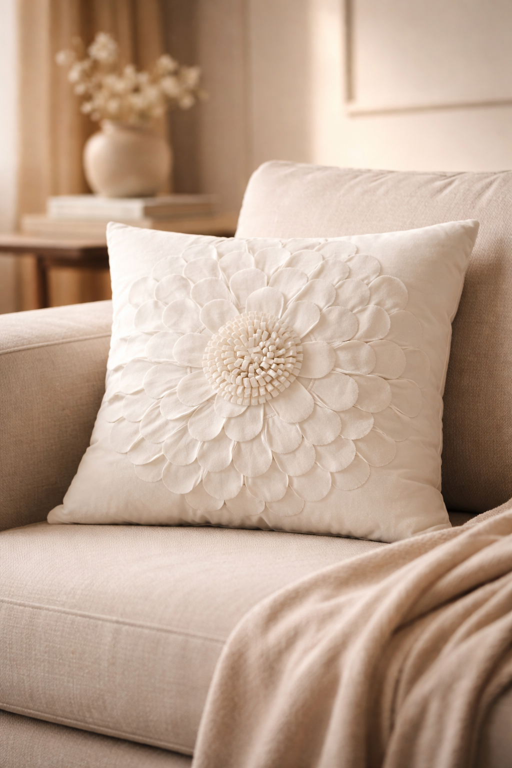 Petalia Bloom Velvet Cushion Cover