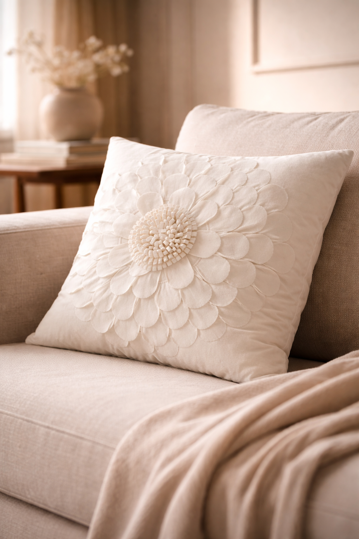 Petalia Bloom Velvet Cushion Cover