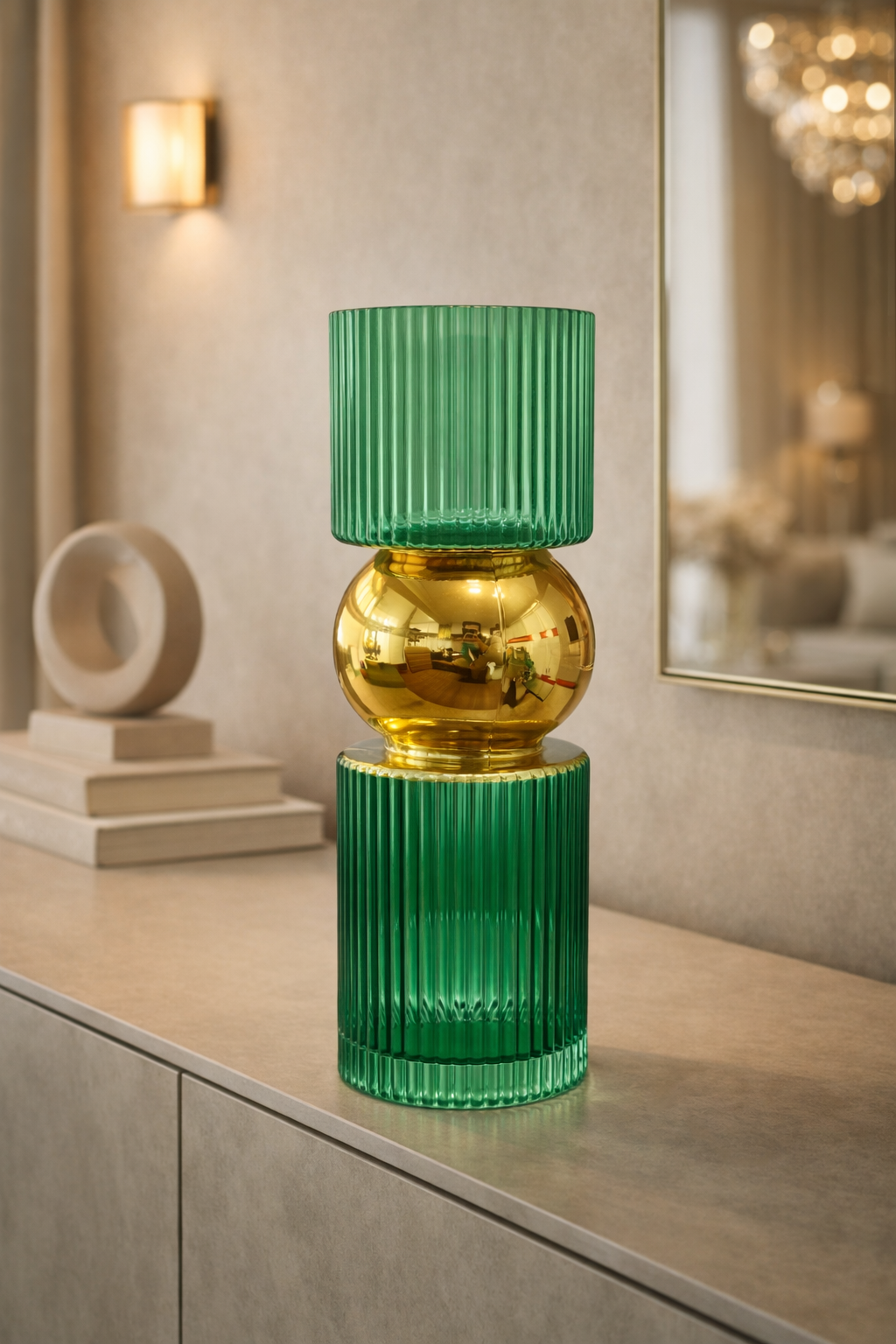 Eclisse Dual-Tone Glass Vase