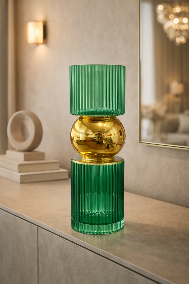 Eclisse Dual-Tone Glass Vase