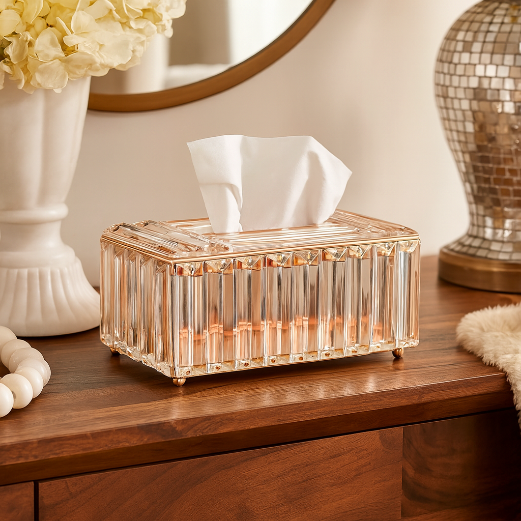Velora Crystal Tissue Box