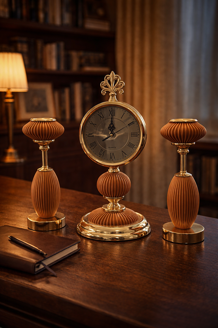 Elysian Rhythm Table Clock Set