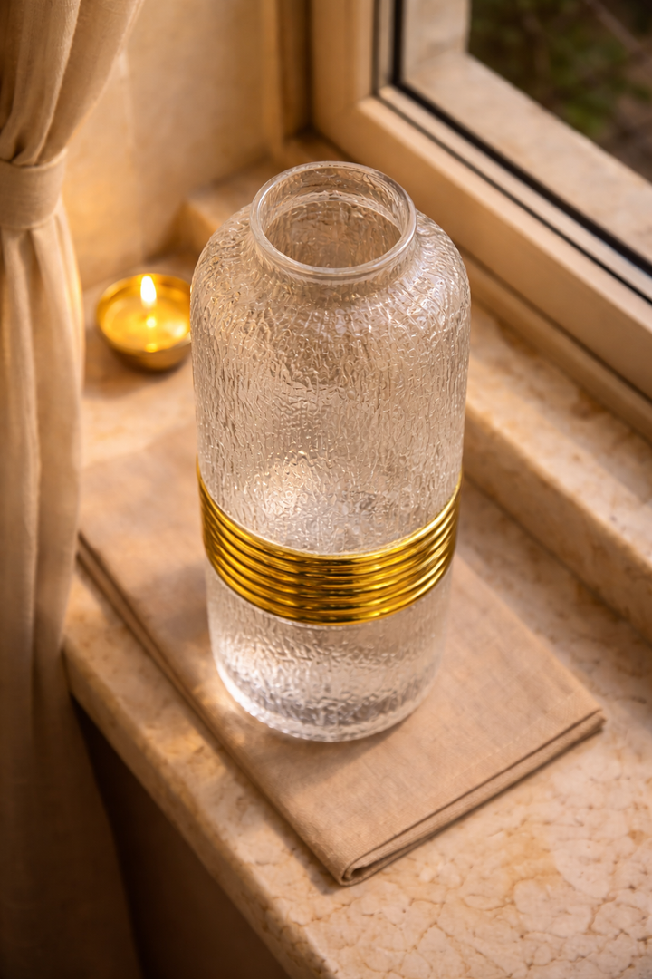 Aurelio Textured Glass Vase