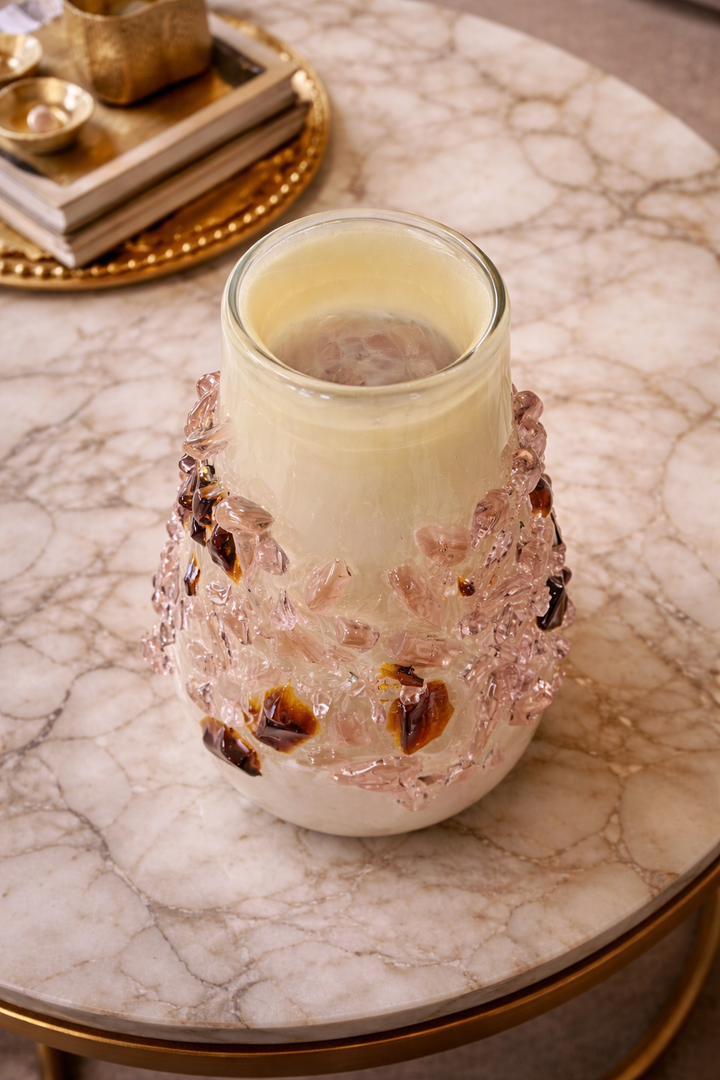 Regalia Gemstone Textured Vase