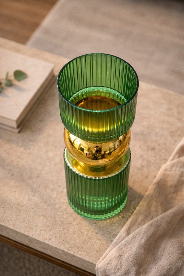 Eclisse Dual-Tone Glass Vase