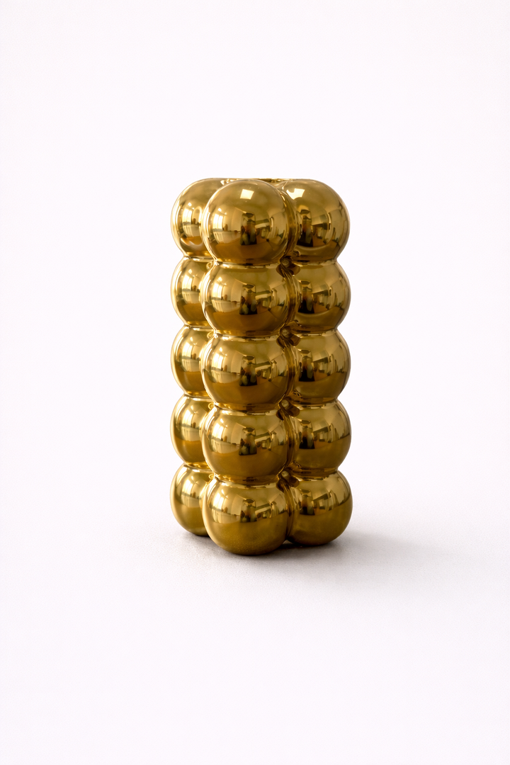 Celestra Gold Orb Vase