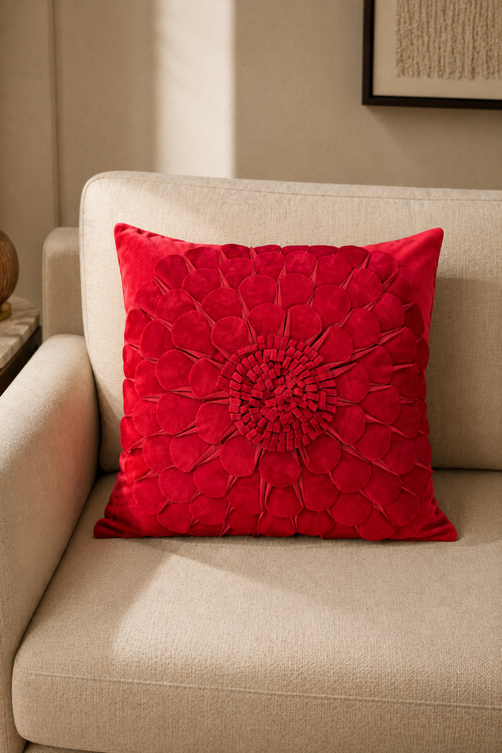 Petalia Bloom Velvet Cushion Cover