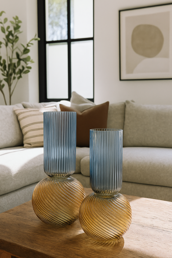 Novelle Swirl Vase Set