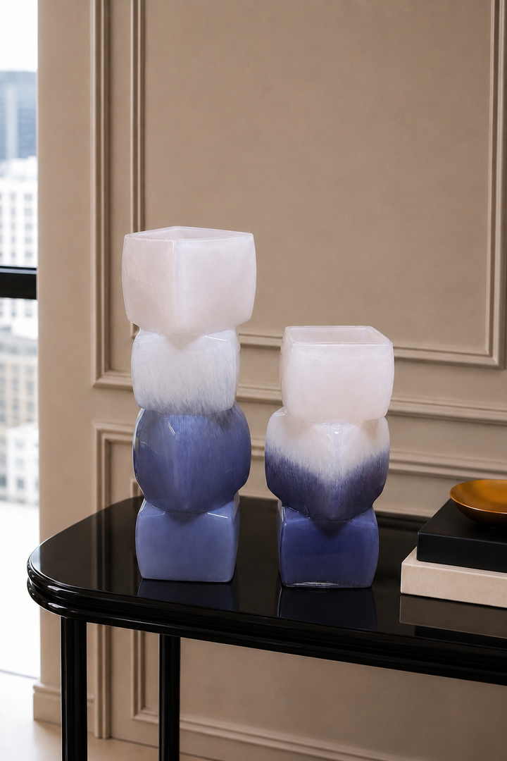Prism Aura Vase Set - Pink &amp; Purple