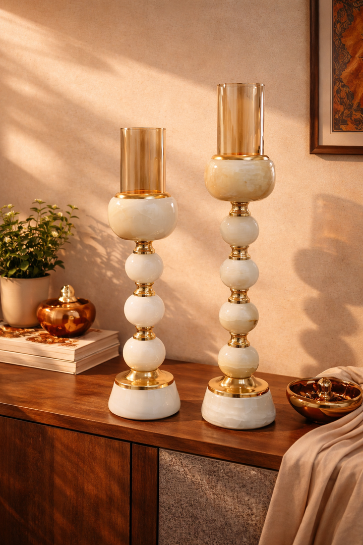 Eterna Sphere Candle Holders - Set of 2