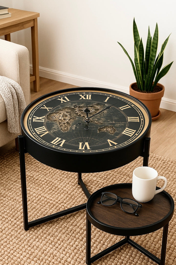 Terra Noir Clock Table