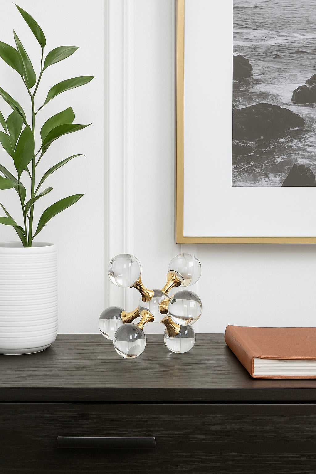 Nexus Crystal Orb Sculpture