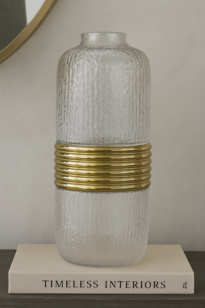 Aurelio Textured Glass Vase