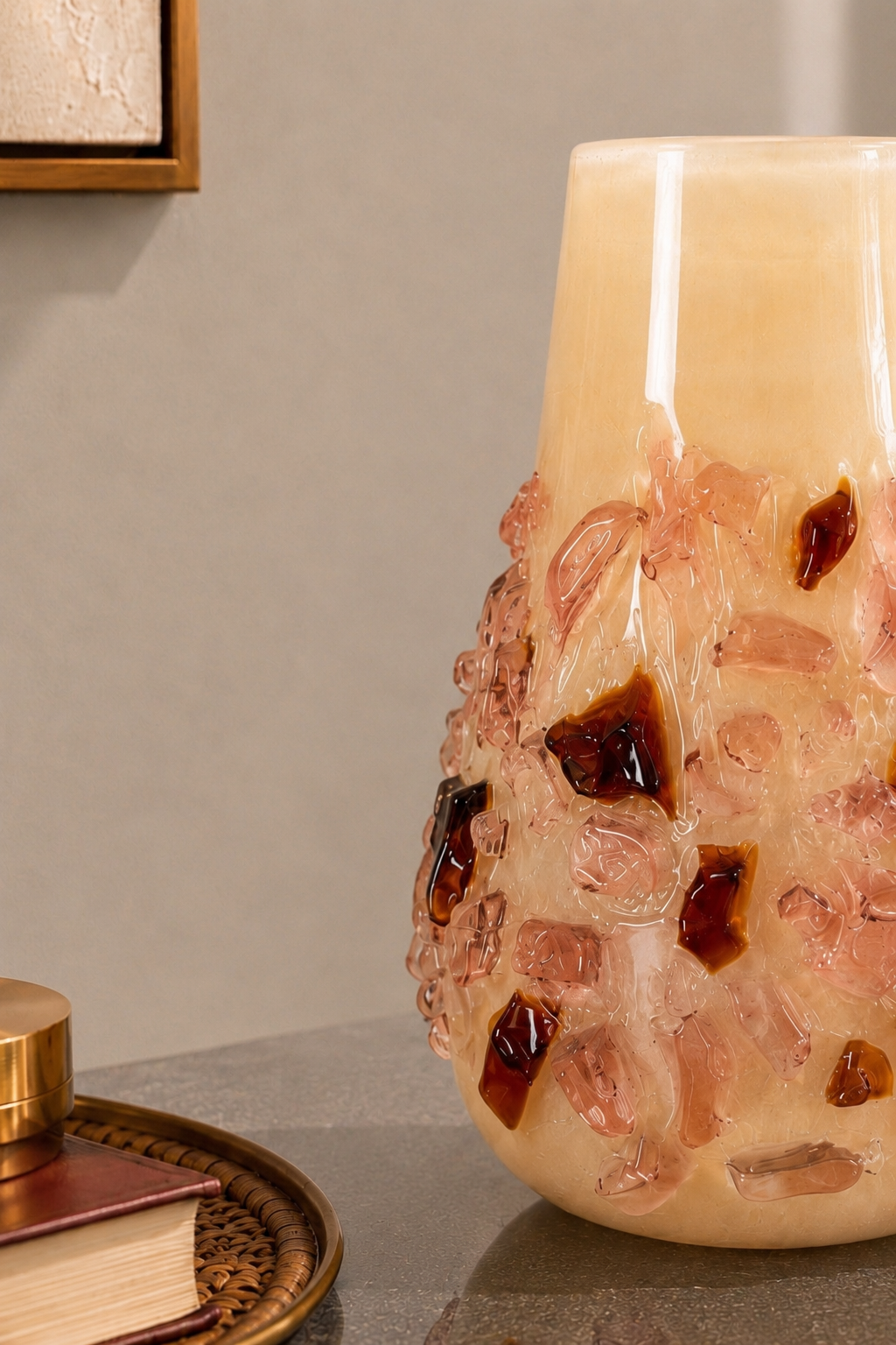 Regalia Gemstone Textured Vase