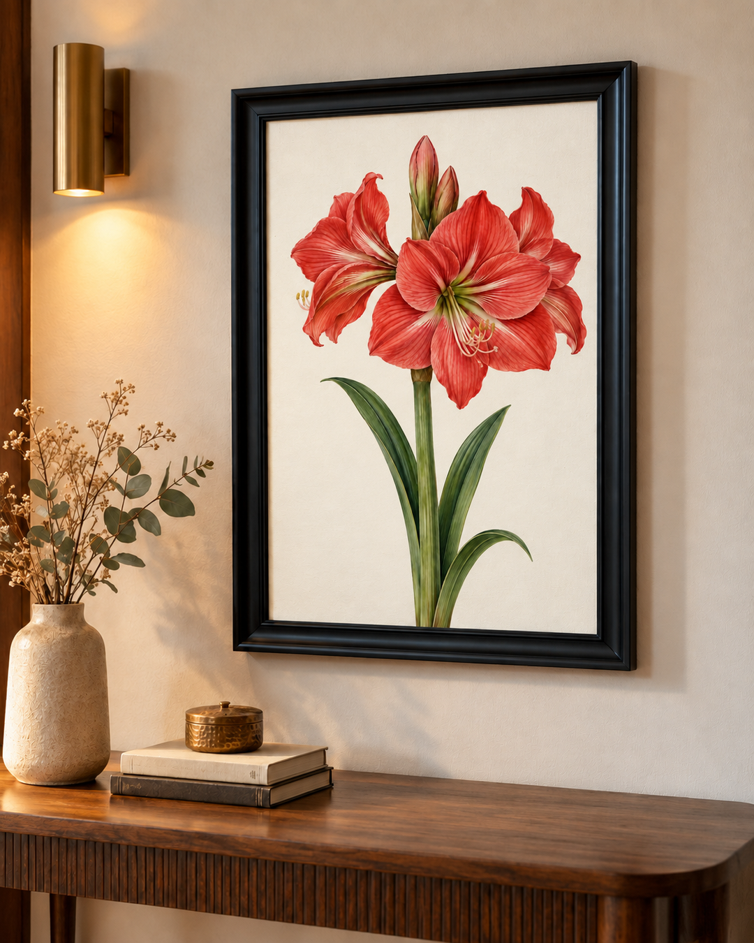 Amaryllis Bloom Wall Art