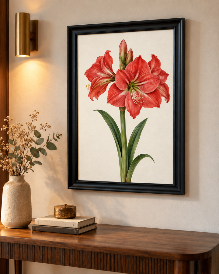 Amaryllis Bloom Wall Art
