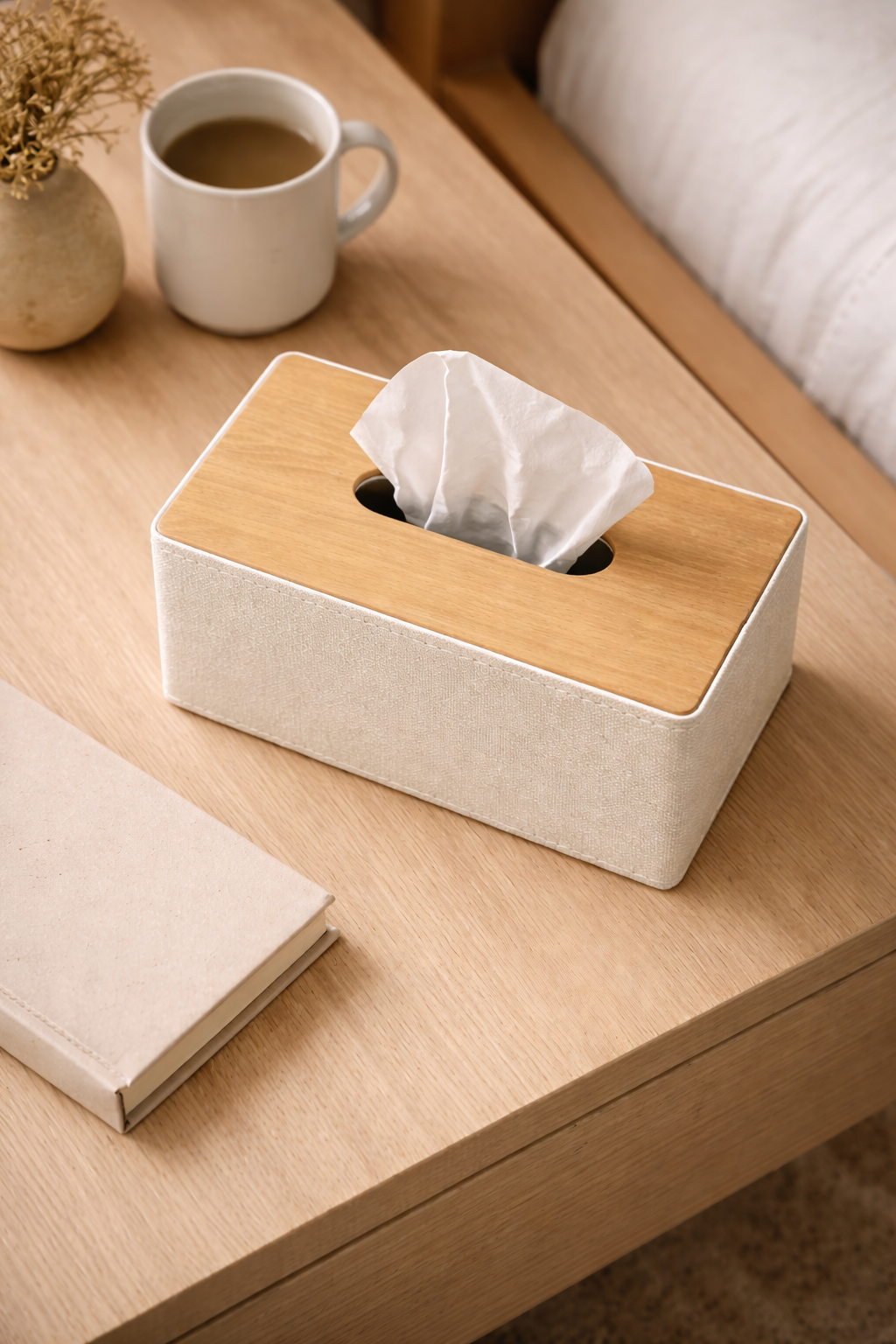 Lunara Leather Tissue Holder