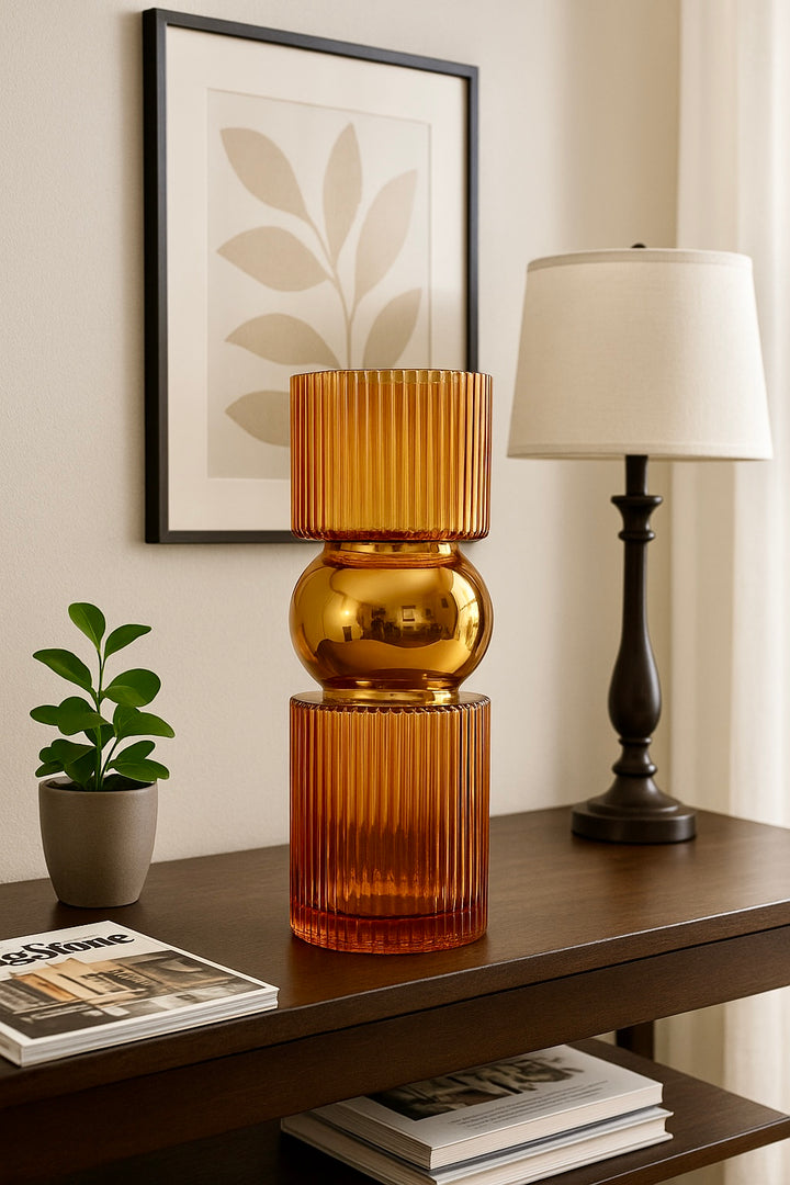 Eclisse Dual-Tone Glass Vase