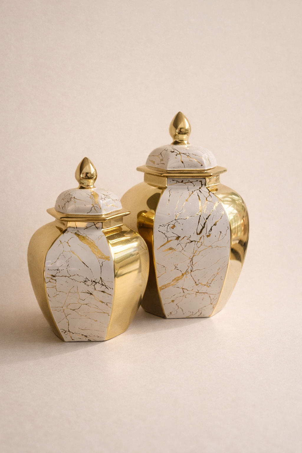 Auric Marble Vase Set