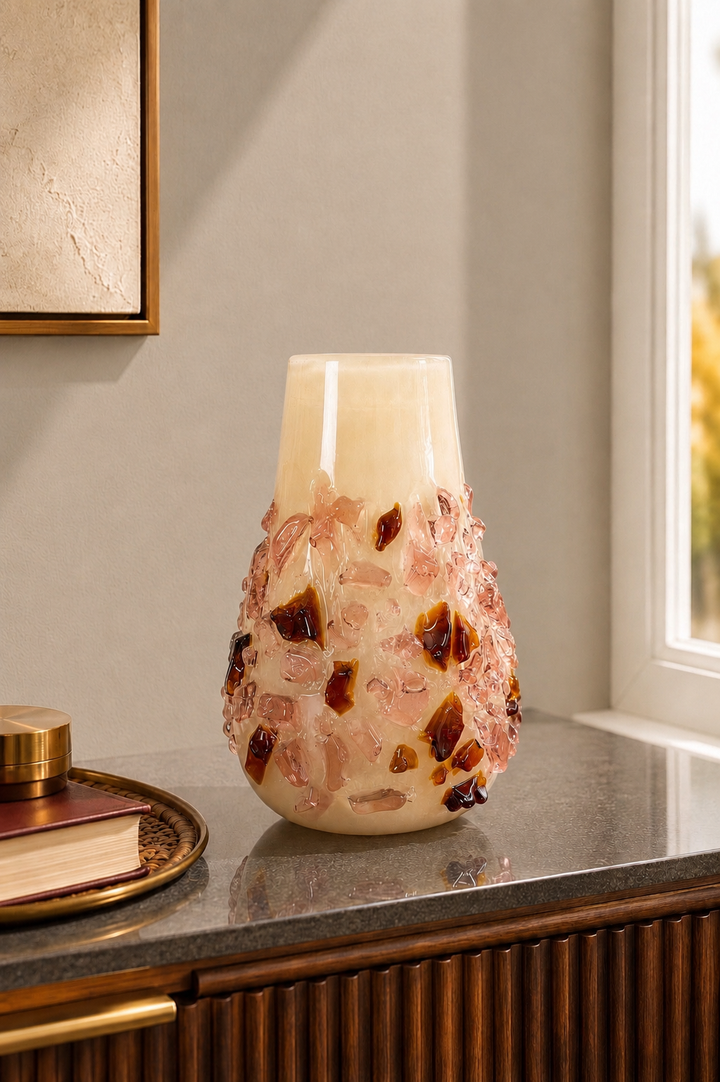 Regalia Gemstone Textured Vase