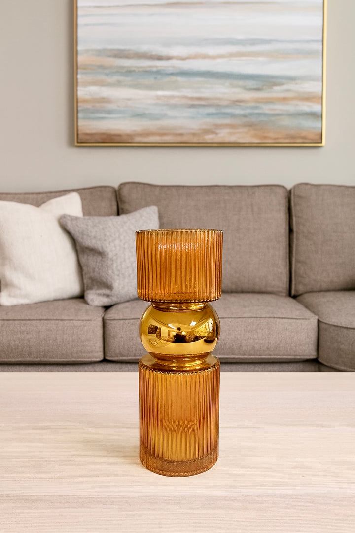 Eclisse Dual-Tone Glass Vase