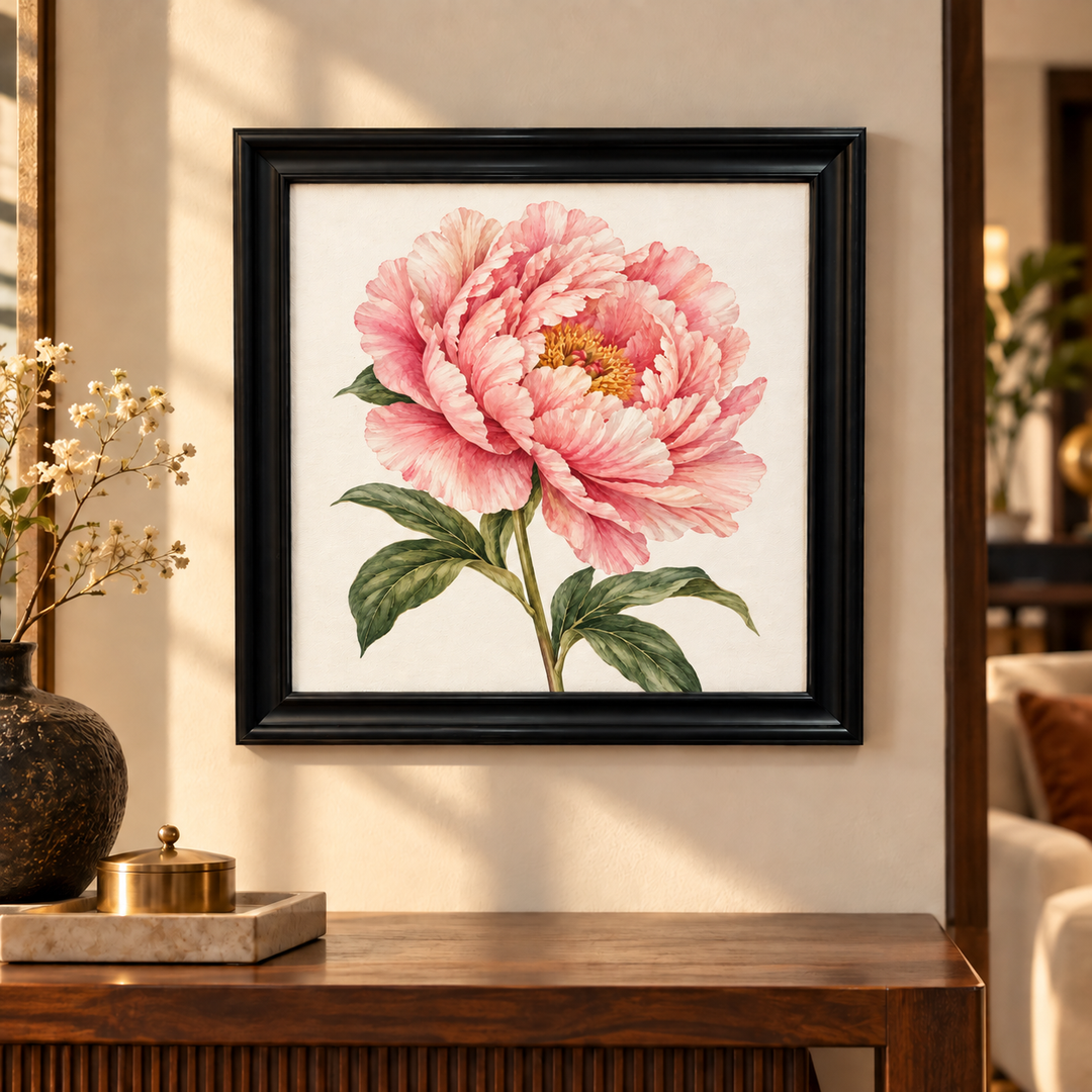 Blush Peony Bloom Wall Art