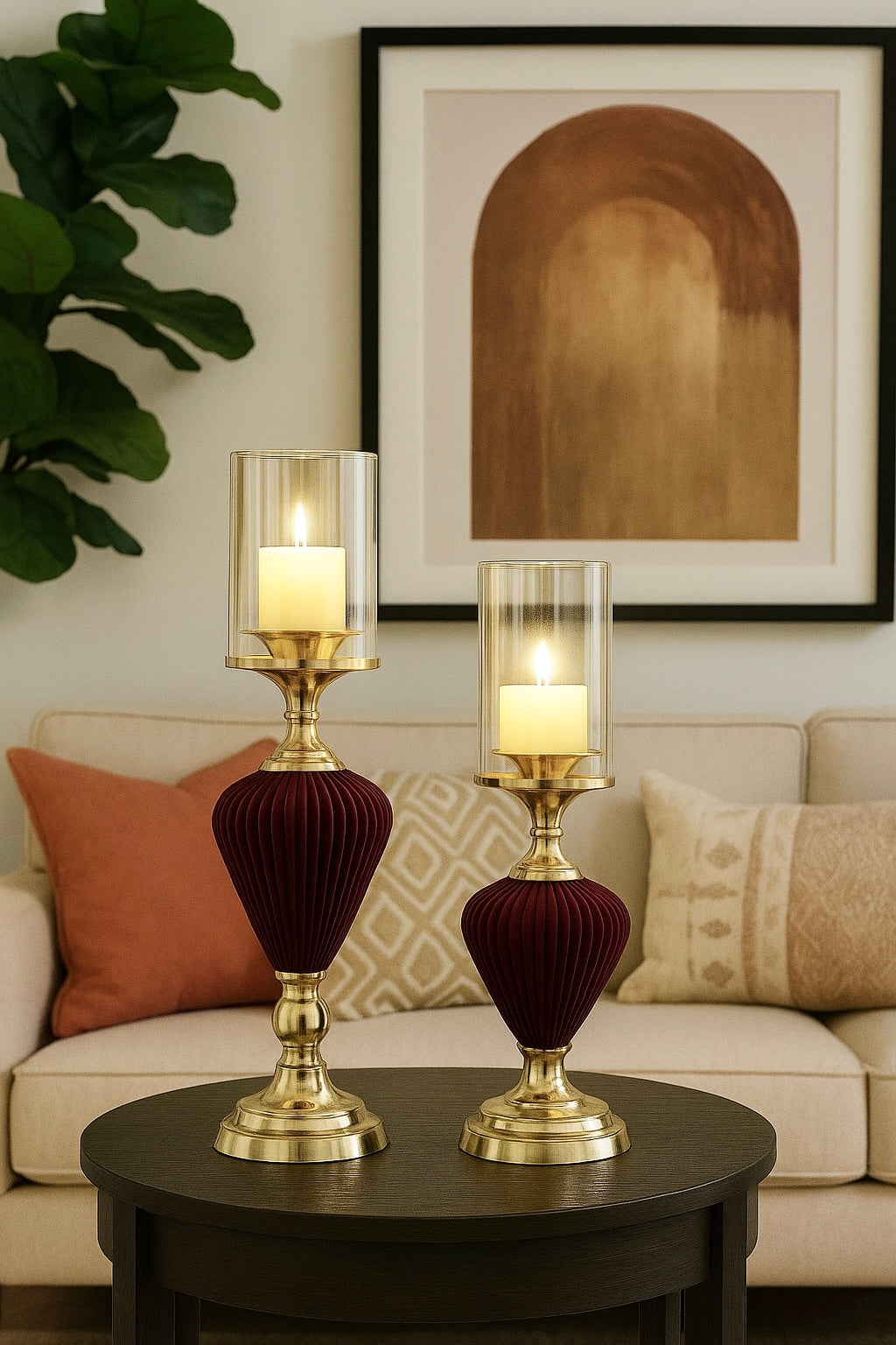 Eclat Aura Candle Holder Set