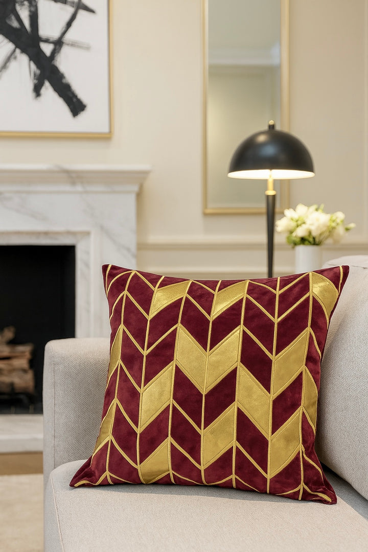 Chevron Velvet Cushion Cover