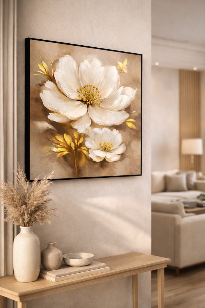 Soft Blossom Aura Canvas Wall Art