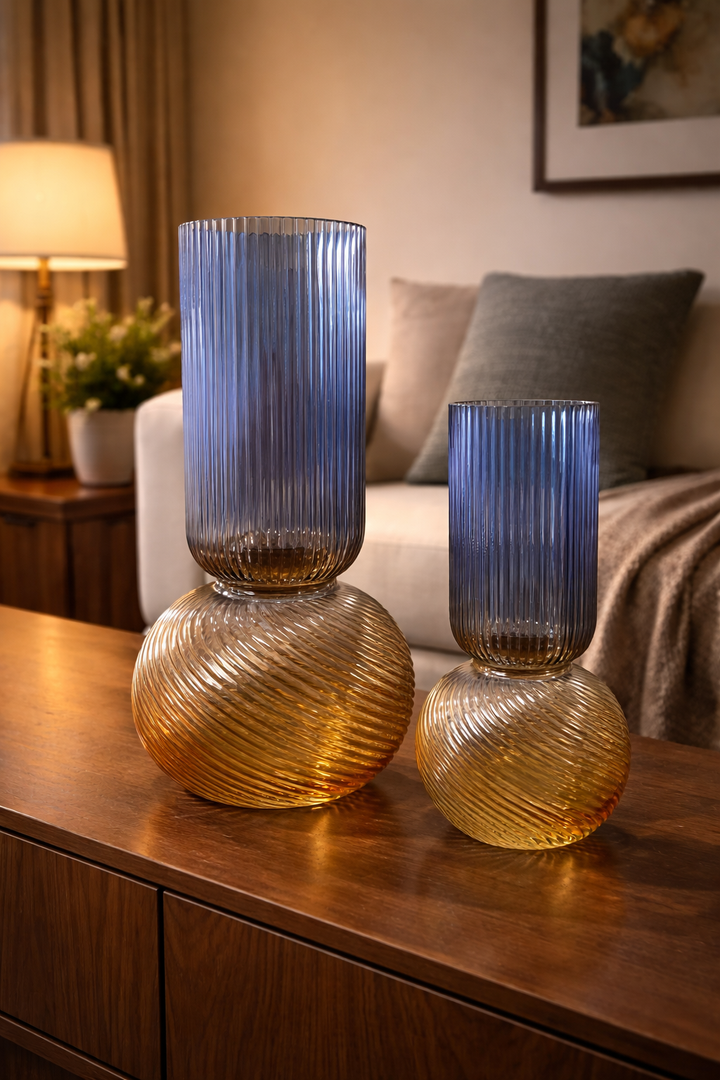 Novelle Swirl Vase Set