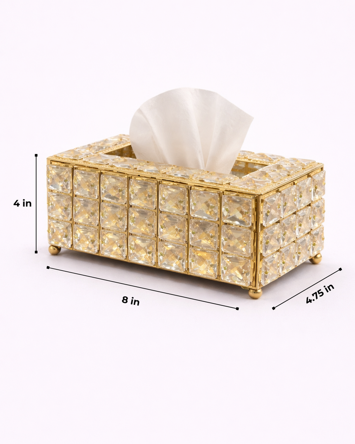 Golden Prism Tissue Box