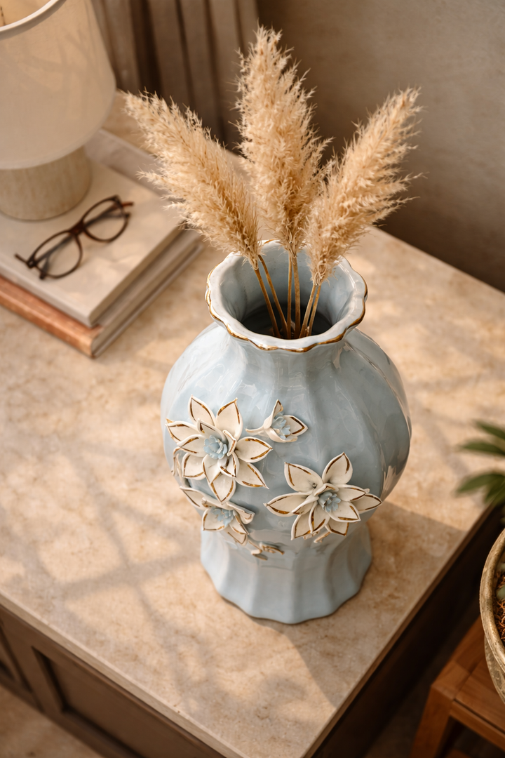 Blossom Reverie Ceramic Vase Set
