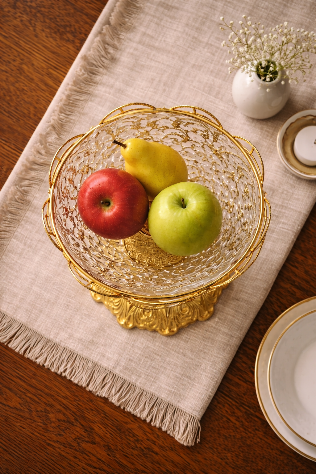 Golden Luxe Fruit Stand