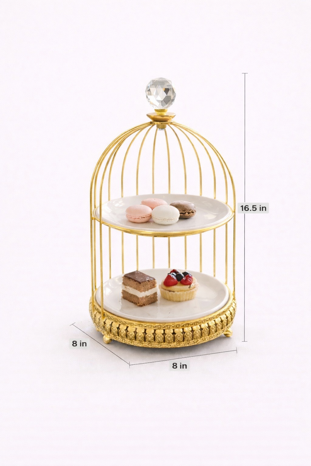 Imperial Delight Serving Stand - Round Two Tier