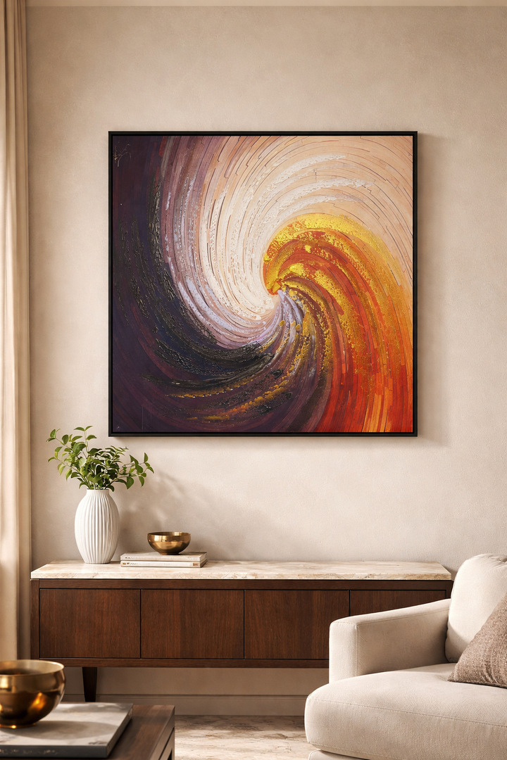 Inferno Bloom Canvas Wall Art