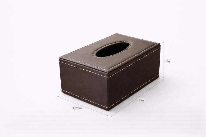 Averra Leather Tissue Holder