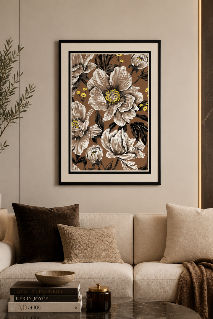 Amber Bloom Reverie Wall Art