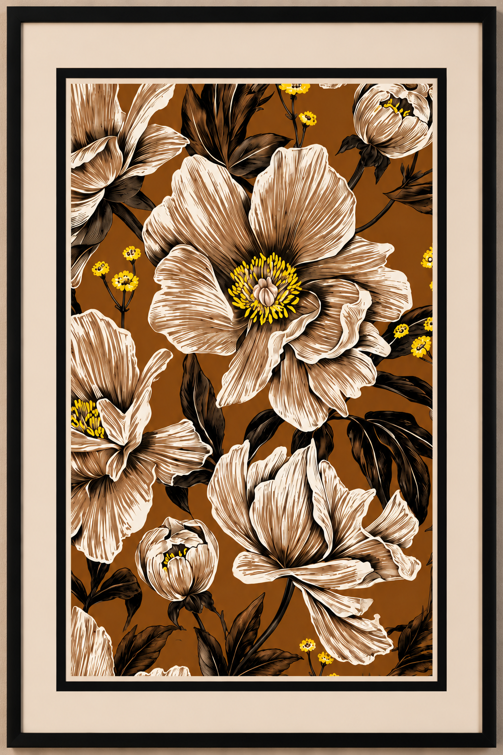 Amber Bloom Reverie Wall Art