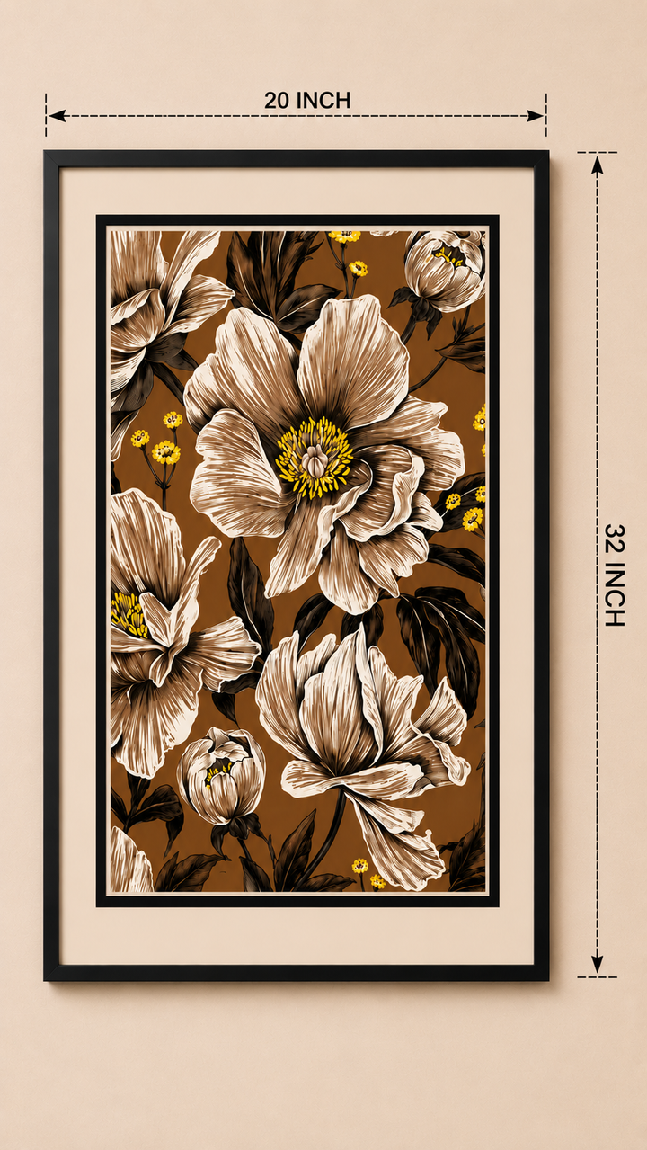 Amber Bloom Reverie Wall Art