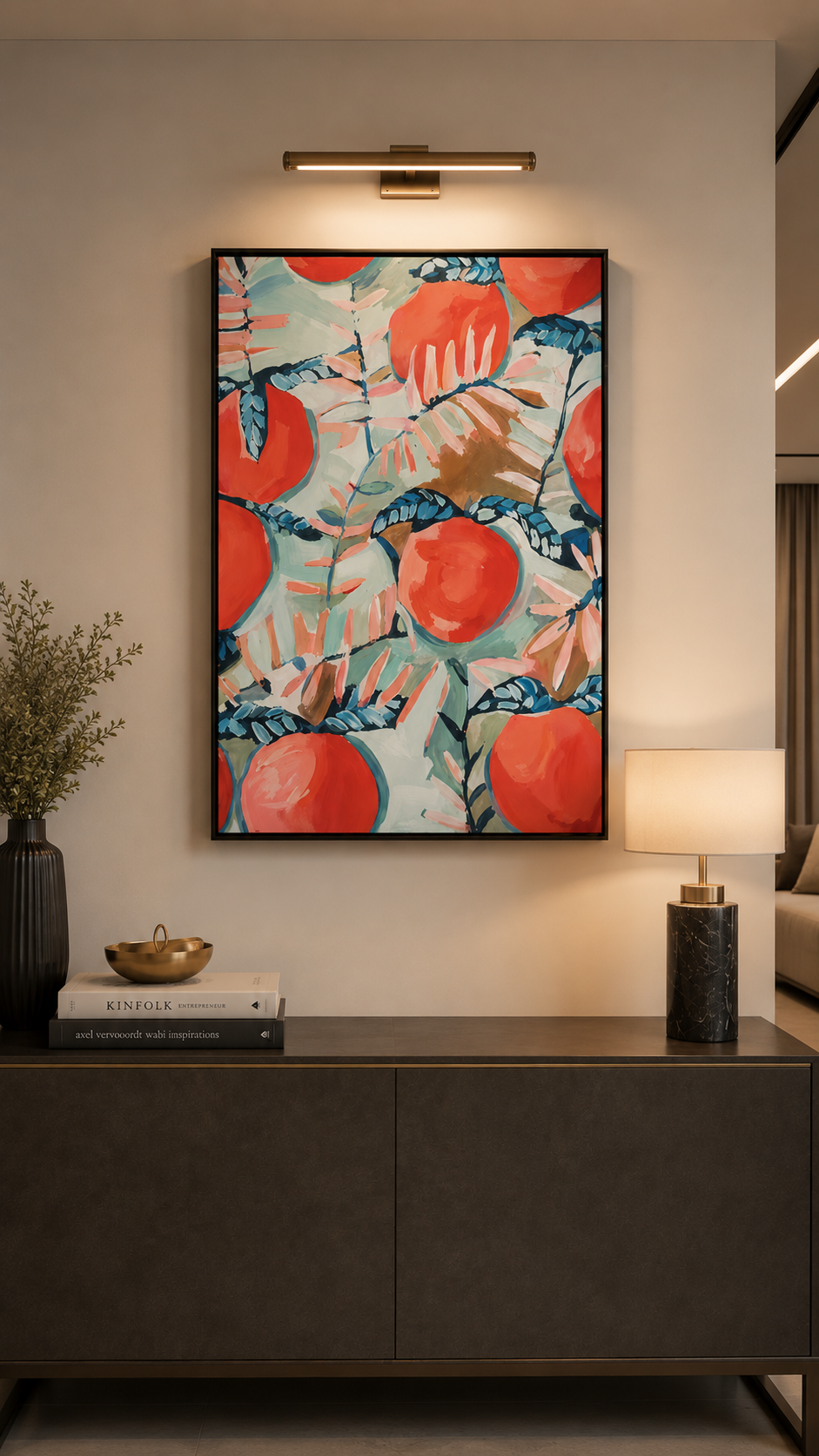 Pomegranate Grove Wall Art